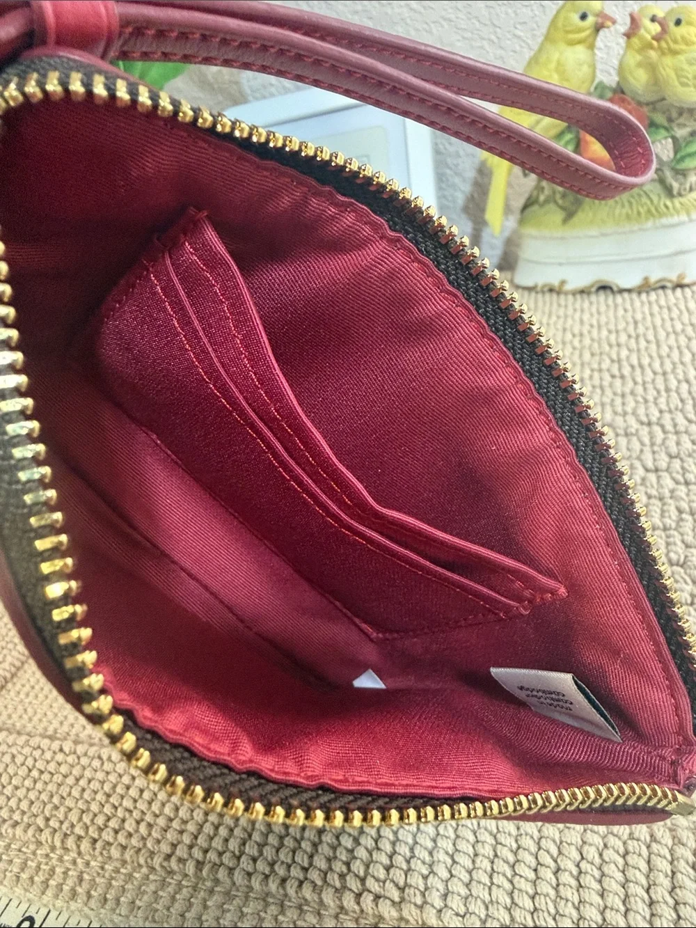 Coach Signature Canvas Wristlet